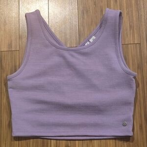 NWOT Roxy Textured Lavender Crop Top Tank